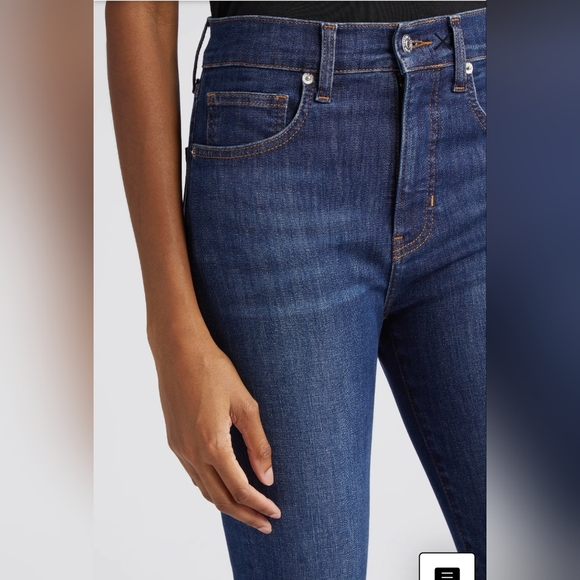 Veronica Beard Carly Kick Flare Jeans In Bright Blue Size 26 - Picture 6 of 12